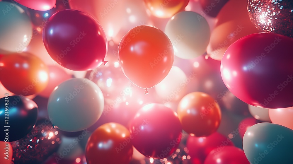Decorative party. Balloons and different party decorations Decorative party. Balloons and different party decorations