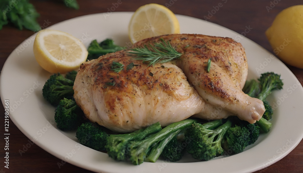 lemon pepper chicken on a plate lemon pepper chicken on a plate
