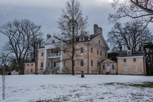 Hampton Hall on a Snowy Winter Day, Towson Maryland photo