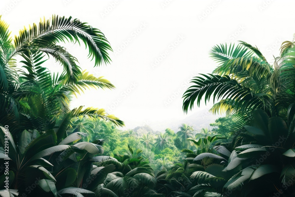 Fototapeta premium Forest backgrounds vegetation rainforest.