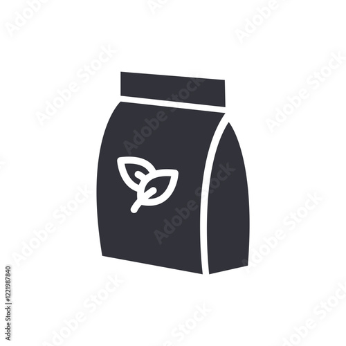 Eco packaging solid icons, minimalist vector illustration ,simple transparent graphic element .Isolated on white background
