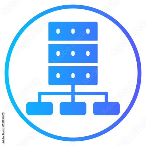 data ingestion gradient icon