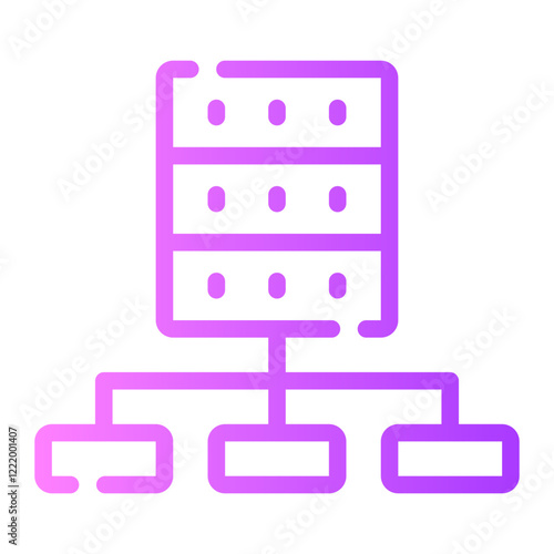 data ingestion gradient icon