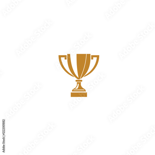 Silhouette of a trophy, perfect for highlighting special achievements or awards