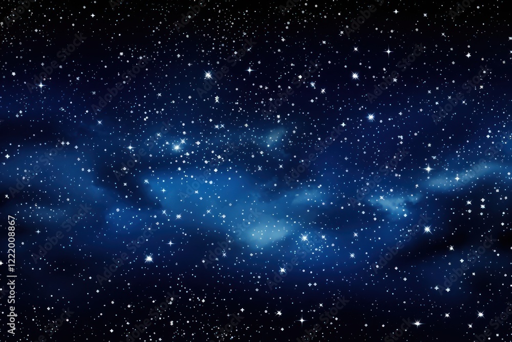 Obraz premium Starry night sky astronomy universe.