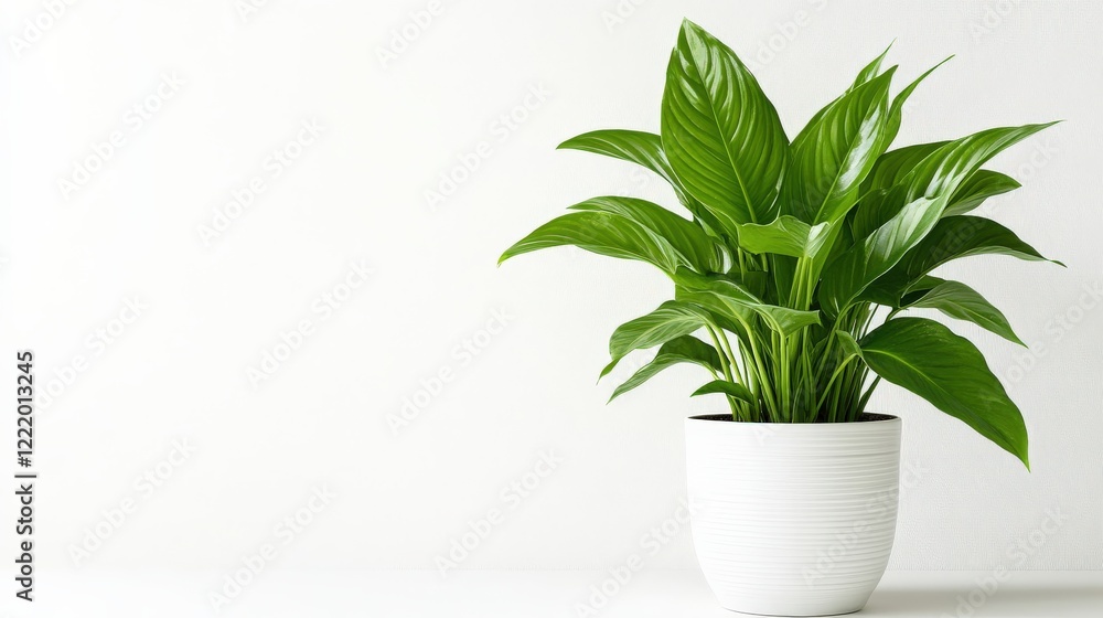 Potted Plant on White Background for Isolation Potted Plant on White Background for Isolation