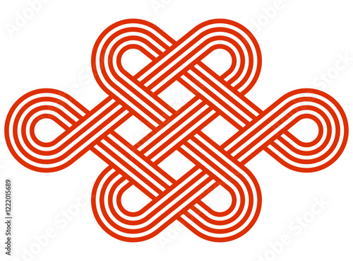 宝結び水引リボンのベクターイラスト