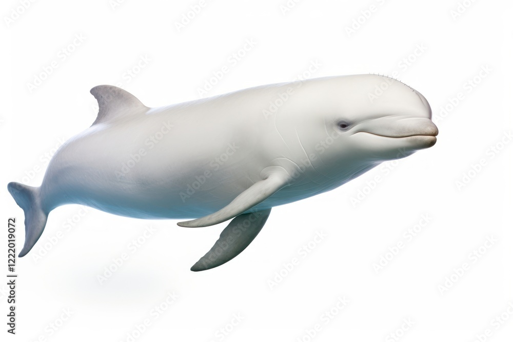 Obraz premium Beluga whale dolphin animal mammal.