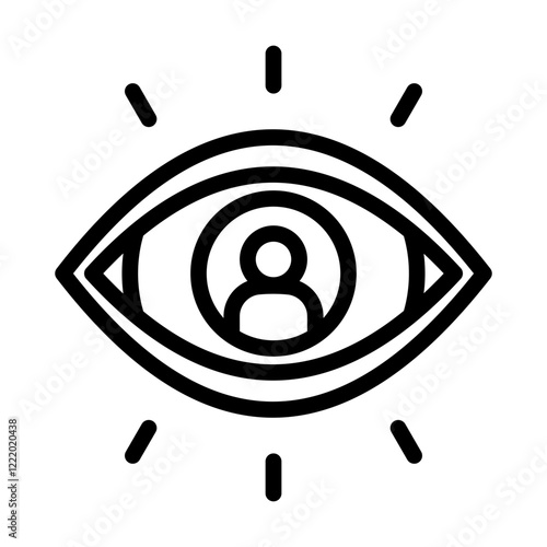 Vision outline icon