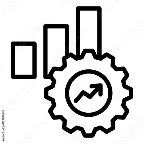 Optimization outline icon