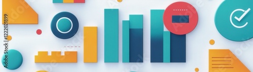 Free Download A vibrant graphic featuring colorful shapes, graphs, and icons, emphasizing data visualization and analytics. - GFXLoad