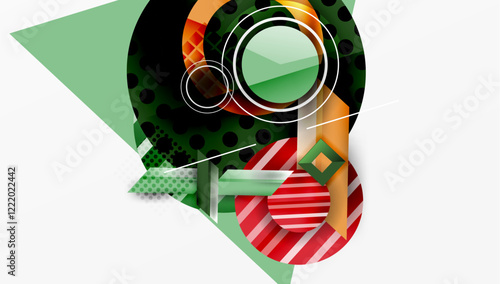 Dynamic complex geometric abstract background