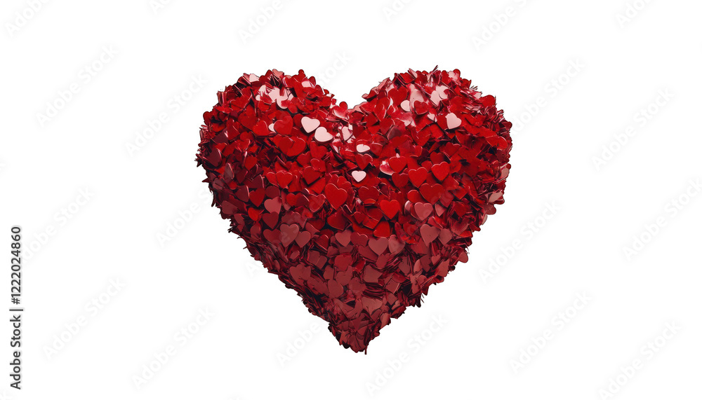 Red Heart Shaped Many Small Hearts Romantic Love Design 3d day card dark image shiny black symbol Red Heart Shaped Many Small Hearts Romantic Love Design 3d day card dark image shiny black symbol