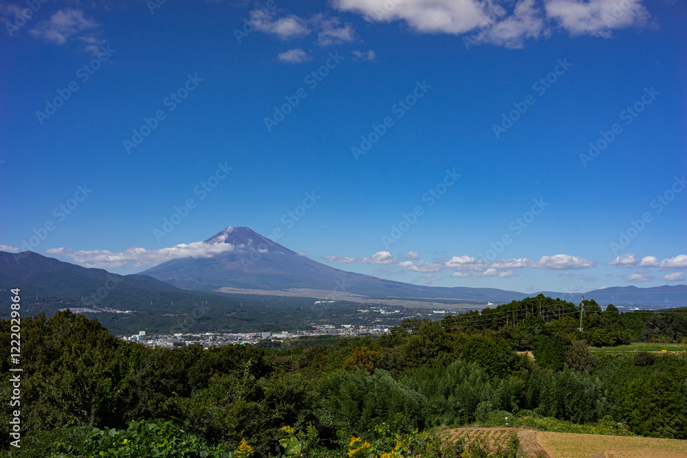 Fototapeta premium 三島市佐野から見た富士山