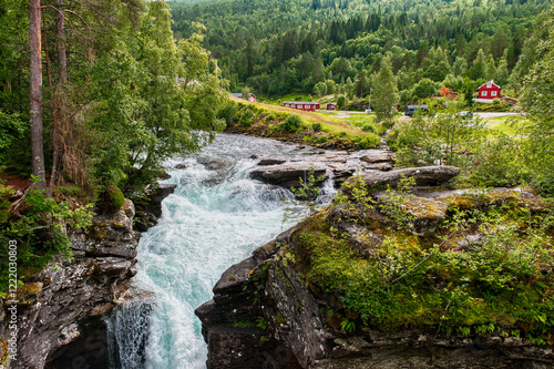 Valldalen is a valley in Fjord Municipality in Møre og Romsdal county, Norway. It lies north of Norddalsfjorden. photo