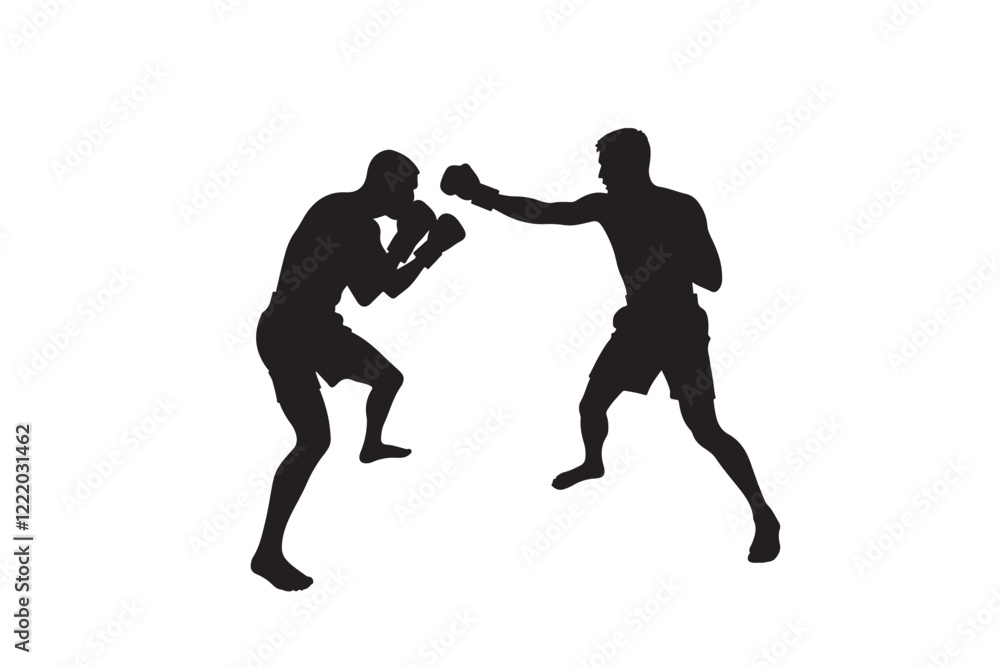 Boxing Silhouette Bundle Boxing Silhouette Bundle