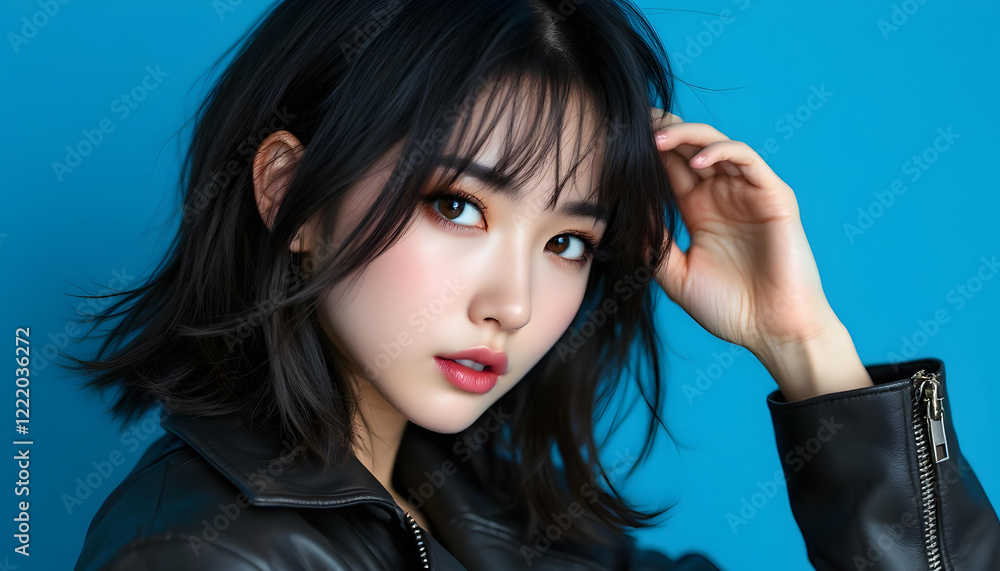 Fototapeta premium ファンタジーストーリー（ウルトラブルーの色彩を纏った女性）