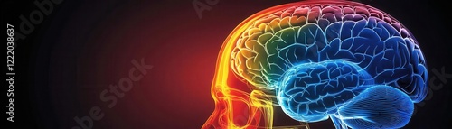 Obraz na płótnie Infographic-style depiction of brain injury facts, prevention tips, and resources, National Brain Injury Awareness Month, highlighting education and awareness, w salonie