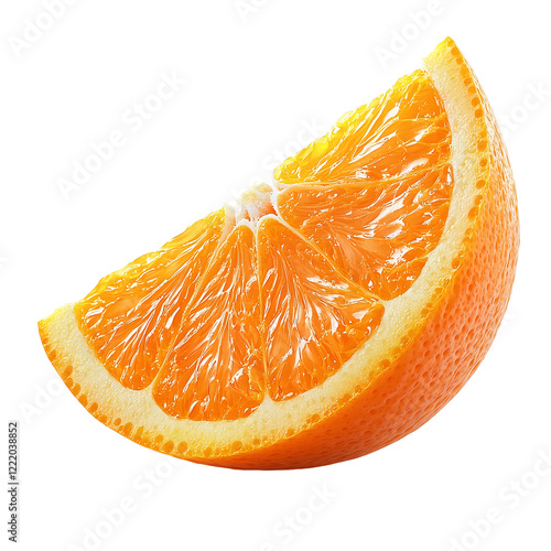 Wallpaper Mural Fresh orange slice isolated on white background  Torontodigital.ca