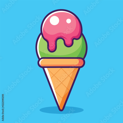 ice cream vector illustration