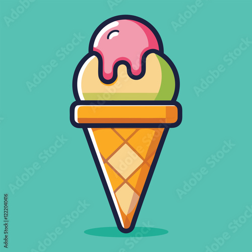 ice cream vector illustration