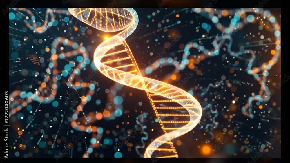 DNA Double Helix: A Microscopic Marvel of Genetic Code