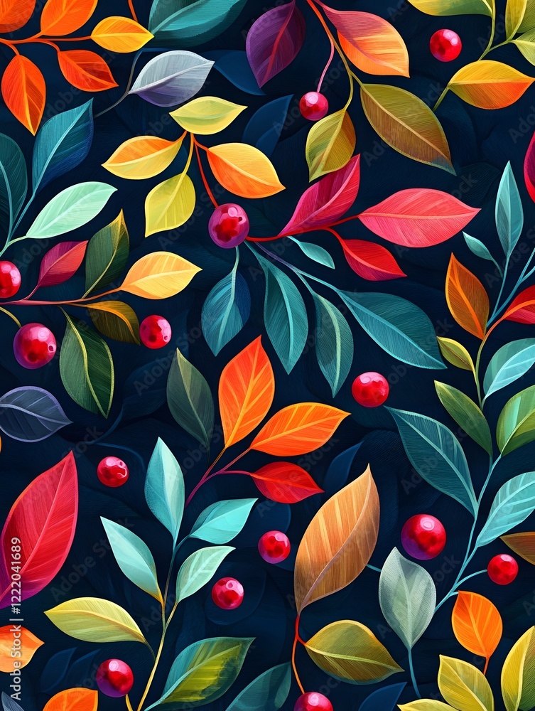 seamless pattern with autumn leaves seamless pattern with autumn leaves