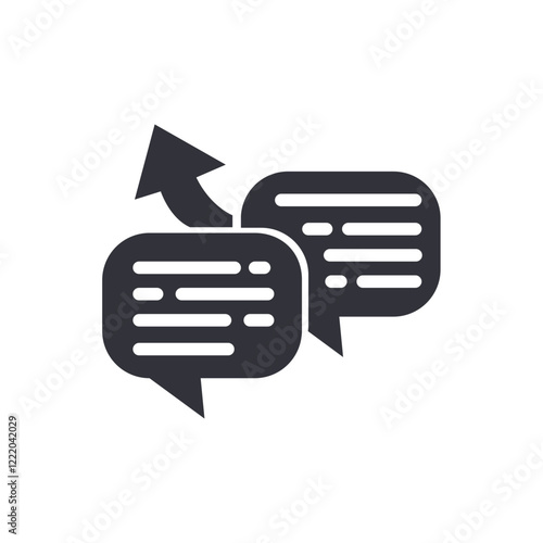 Finance chat solid icons, minimalist vector illustration ,simple transparent graphic element .Isolated on white background