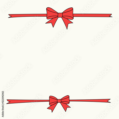 Bow ribbon frame. Frame of coquette pretty charming pink bows and ribbons.