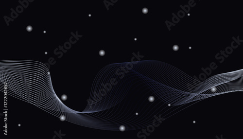  white lines and black gradations on a dark background for website wallpaper backgrounds, posters, etc.