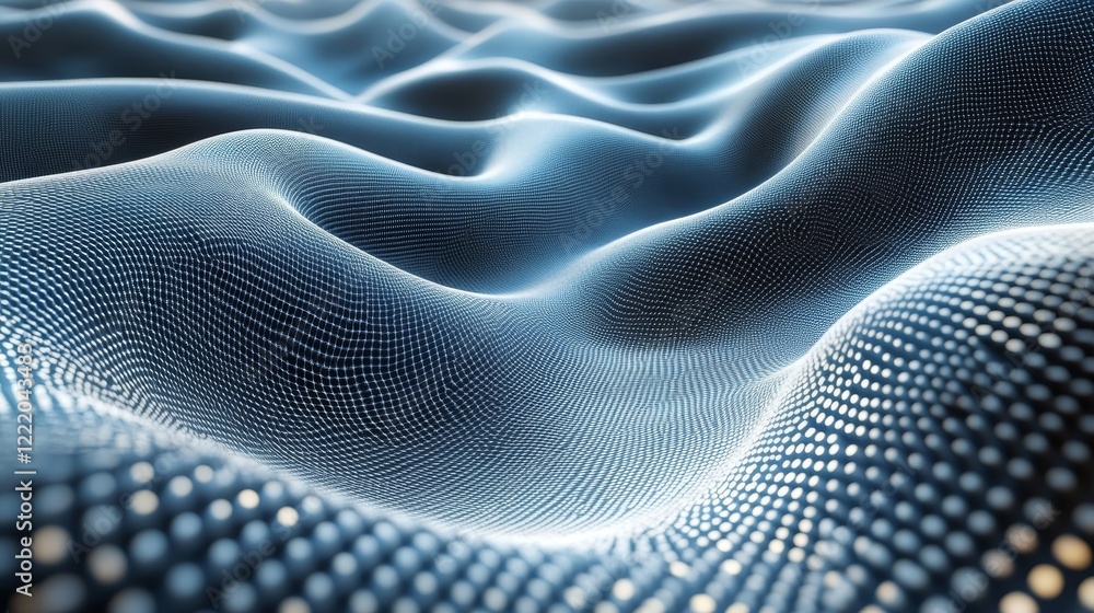 Abstract futuristic grid composition, 3D render, Generative AI Abstract futuristic grid composition, 3D render, Generative AI