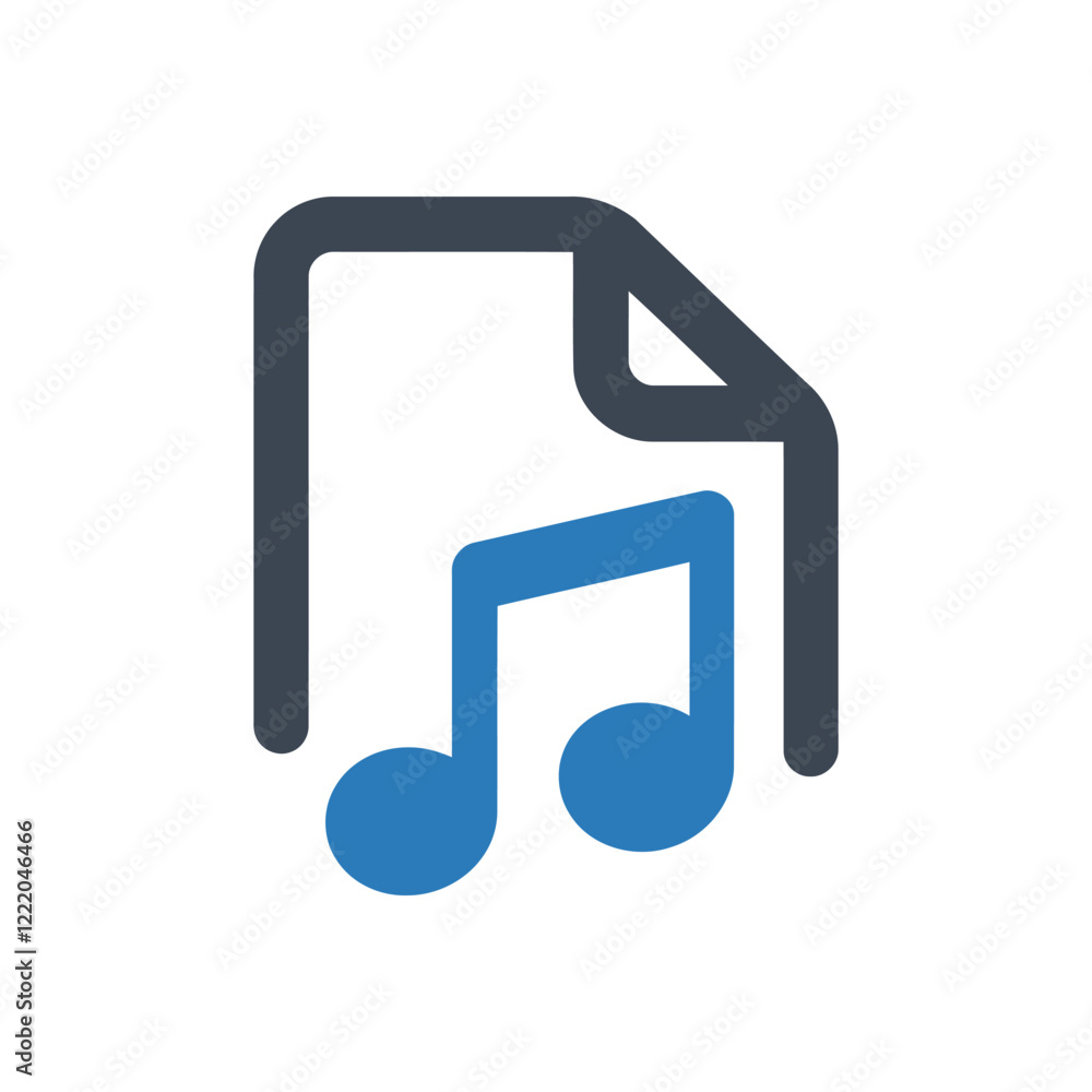 Music Document Icon Music Document Icon