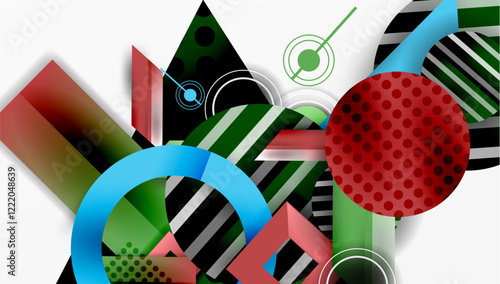 Dynamic complex geometric abstract background
