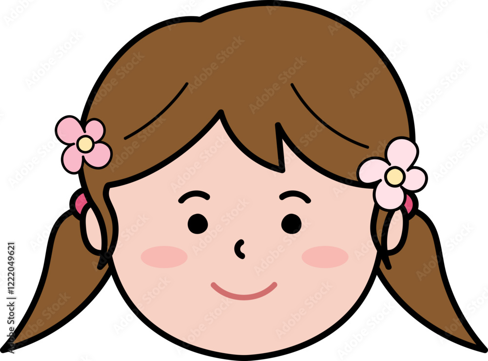 Obraz premium 봄 어린이 미소