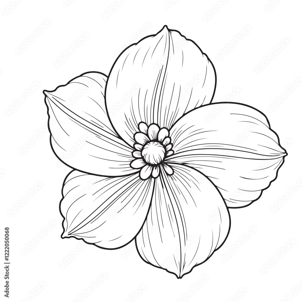 Fototapeta premium drawing of a lily