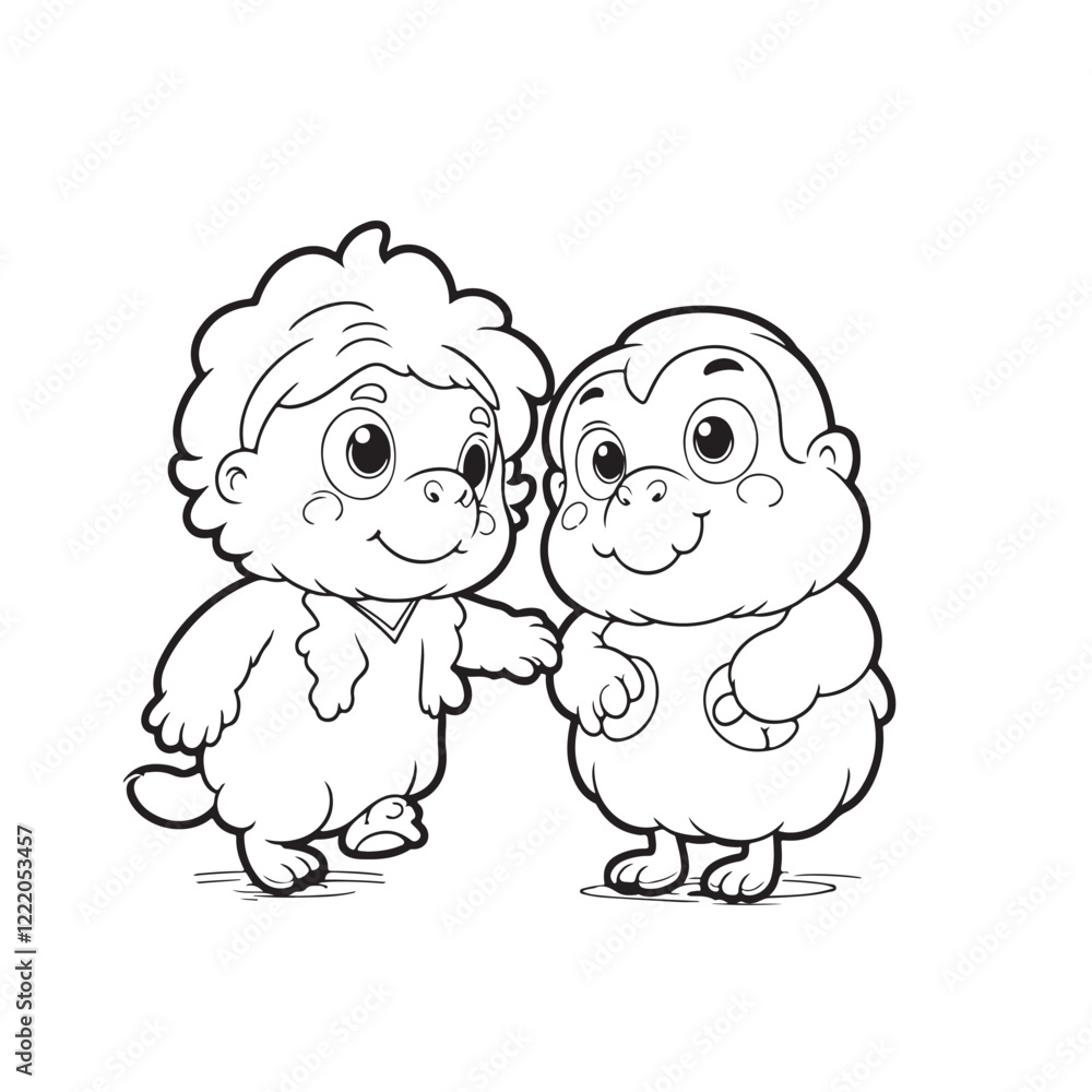 Obraz premium two pigs