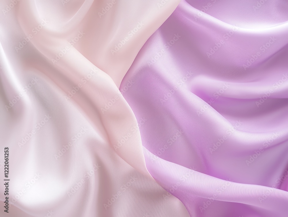 Obraz premium Luxurious soft fabric with romantic pastel hues - made with Generative AI