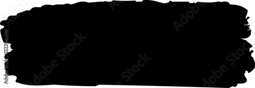 Abstract Hand Drawn Brush Stroke Shape