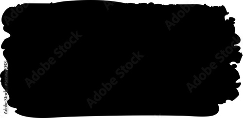 Abstract Hand Drawn Brush Stroke Shape