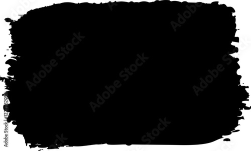 Abstract Hand Drawn Brush Stroke Shape