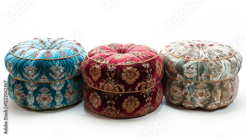 colorful round couch
