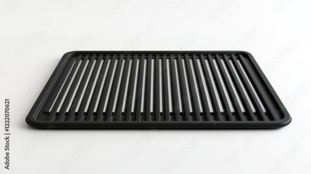 A sleek and modern grilling tray designed for cooking. Its ridged structure promotes even heat distribution and enhances flavors. Ideal for outdoor or indoor grilling. Generative AI A sleek and modern grilling tray designed for cooking. Its ridged structure promotes even heat distribution and enhances flavors. Ideal for outdoor or indoor grilling. Generative AI