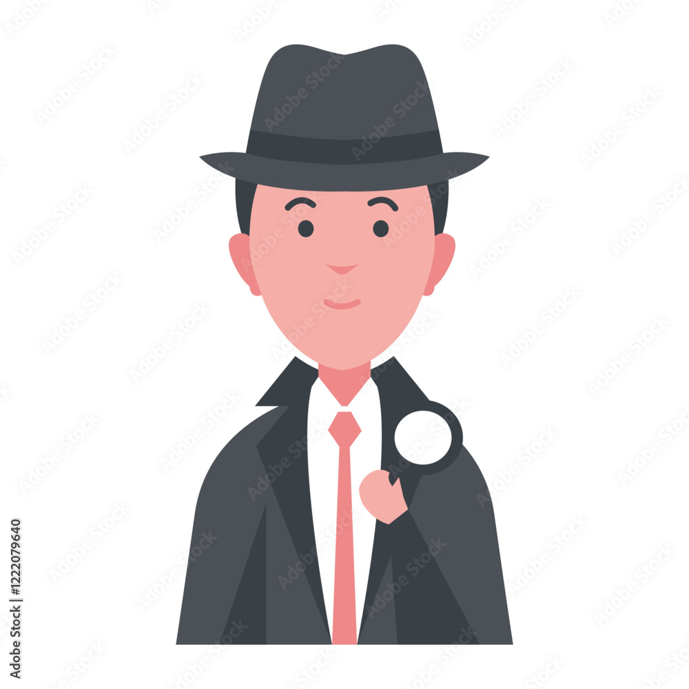 Detective illustration Detective illustration