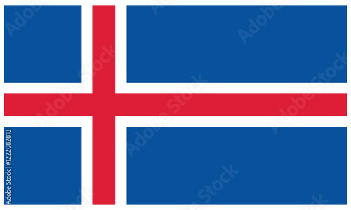 Iceland flag.Iceland national flag. Vector