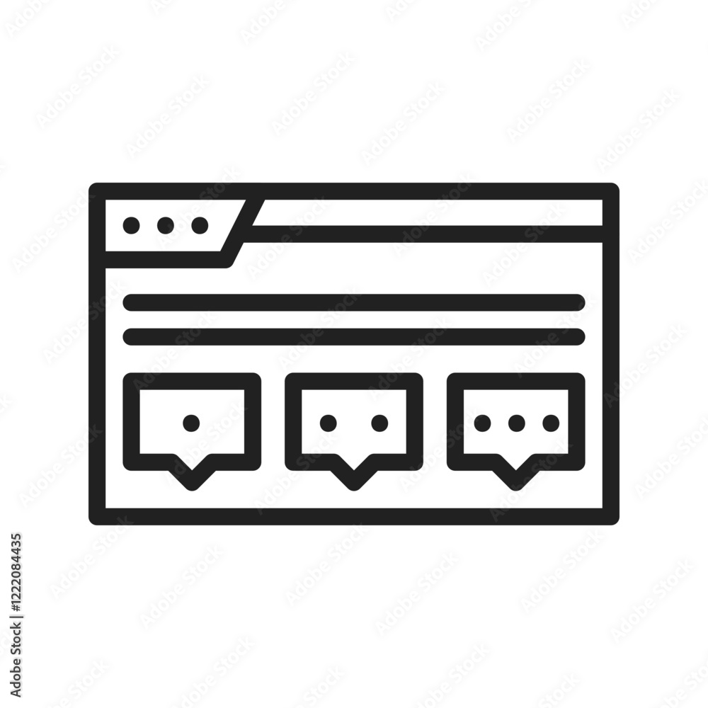 Forum icon vector image. Suitable for mobile apps, web apps and print media. Forum icon vector image. Suitable for mobile apps, web apps and print media.