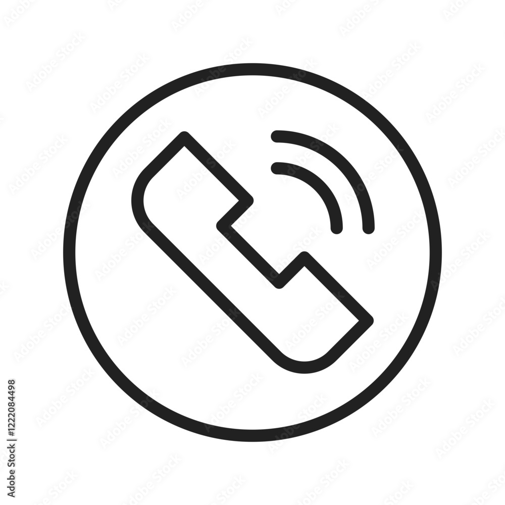 Phone Call icon vector image. Suitable for mobile apps, web apps and print media. Phone Call icon vector image. Suitable for mobile apps, web apps and print media.