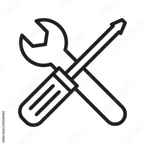 Fix icon vector image. Suitable for mobile apps, web apps and print media.
