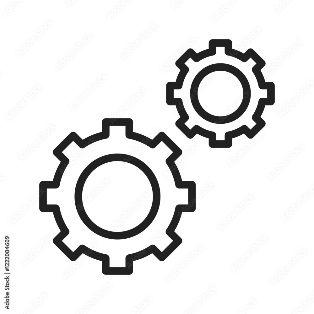Setting icon vector image. Suitable for mobile apps, web apps and print media. Setting icon vector image. Suitable for mobile apps, web apps and print media.