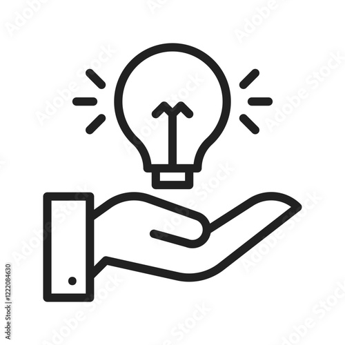 Solution icon vector image. Suitable for mobile apps, web apps and print media.