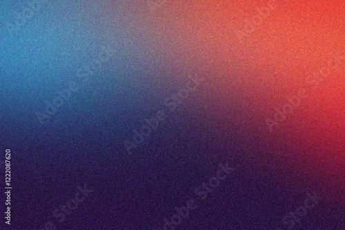 Orange and dark color gradient background. Bluer Grainy vibrant poster noise texture banner, cover header backdrop design